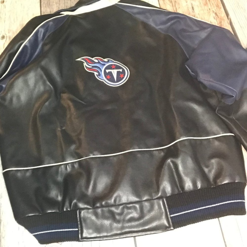 Mens "leather" Tennessee Titans Jacket